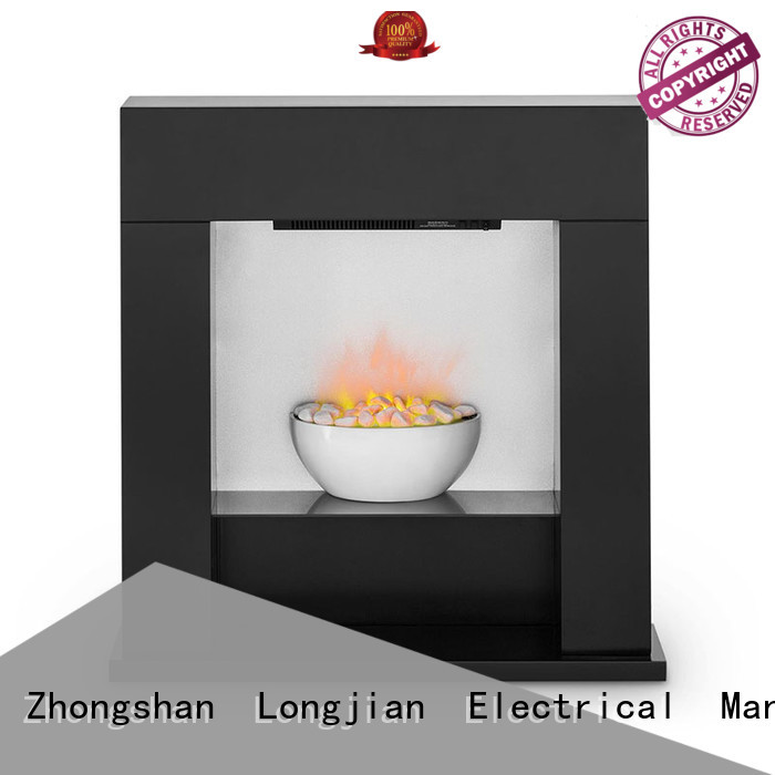 Longjian reasonable freestanding electric fire suite China for attic