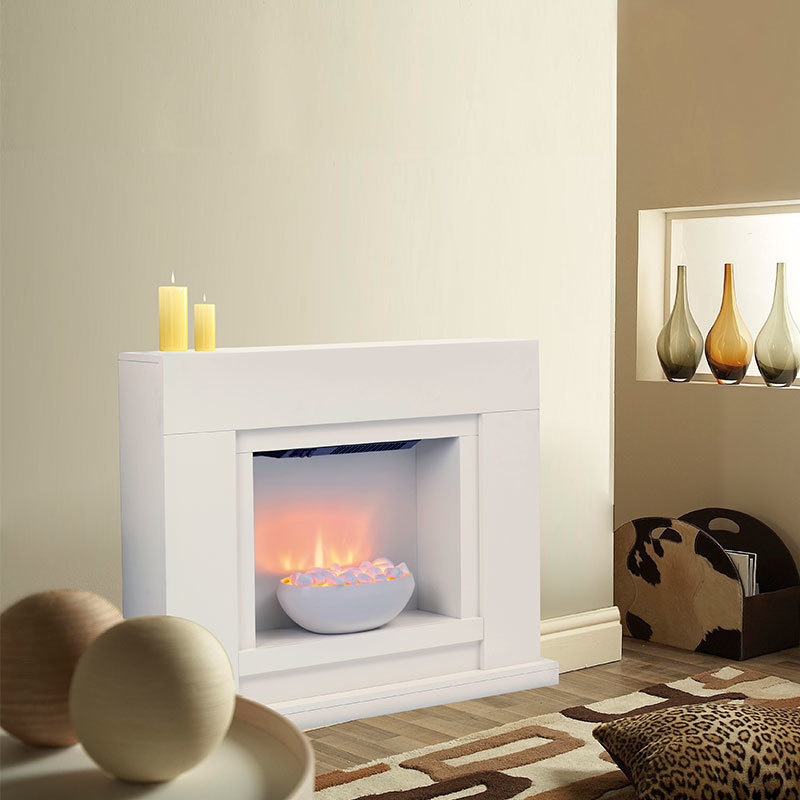 Freestanding Indoor MDF Insert Electric Fireplace Stoves Wood Frame