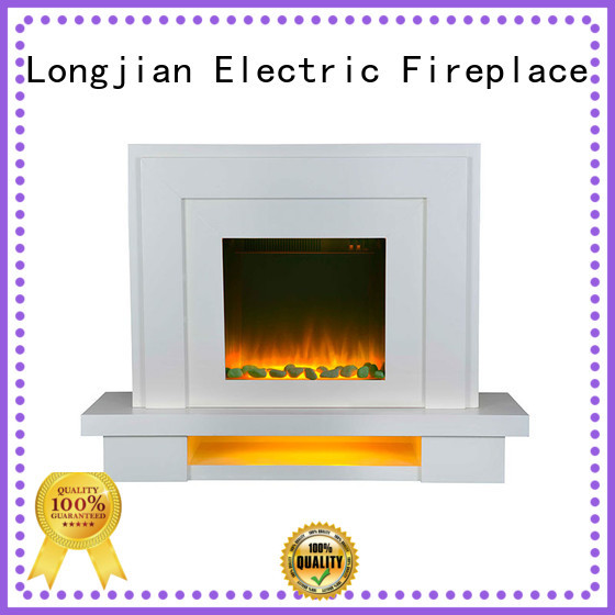 design electric fireplace suites for-sale for hall way Longjian