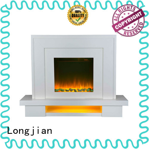simple-style freestanding electric fire suite large package for hall
