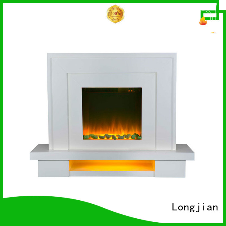 customized Electric Fireplace Suites lvory in-green for study