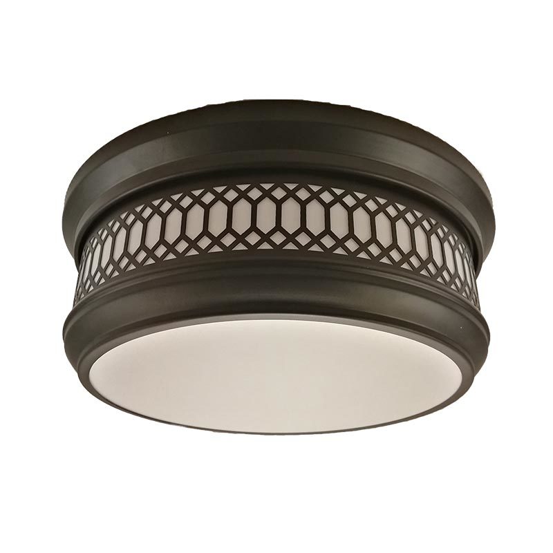 300mm 12” 2 light Ceiling Flush mount ip44 with White acrylic shade  C0010-2