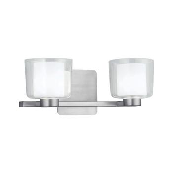 2 light Wall lamps Vanity bath Sconce with Clear Glass shade ip44 BW1906002-2