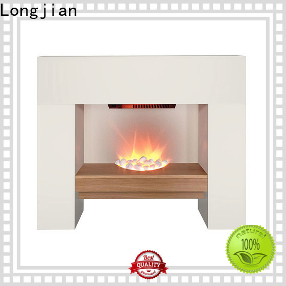 Longjian flame electric fireplace suites effectively for balcony