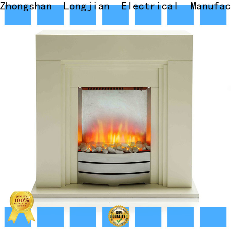 Longjian effect electric fireplace suites freestanding effectively for hall