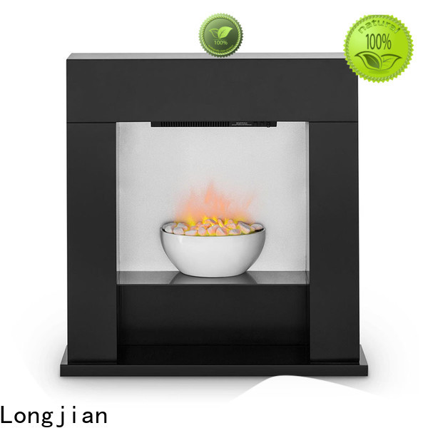 Longjian mantels modern electric fire suites sensing for kitchen