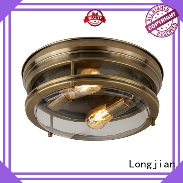Longjian opal flush mount ceiling light Application for riverwalk